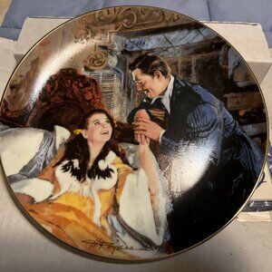"Scarlett and Rhett's Honeymoon" GWTW Limited Edition Collectors Plate, #12